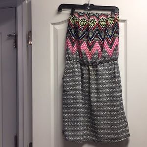 Strapless cocktail dress